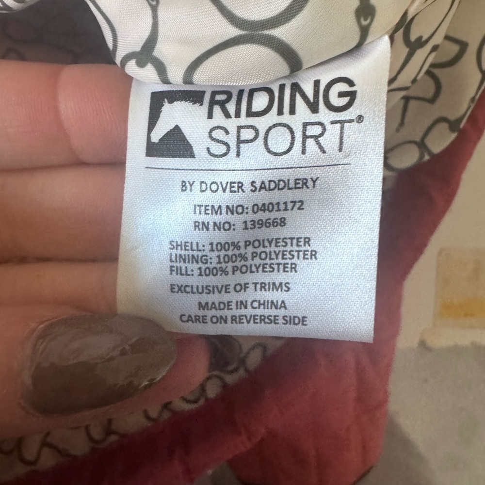 Riding Sport for Dover Saddlery Pink Quilted XS - Picture 9 of 14